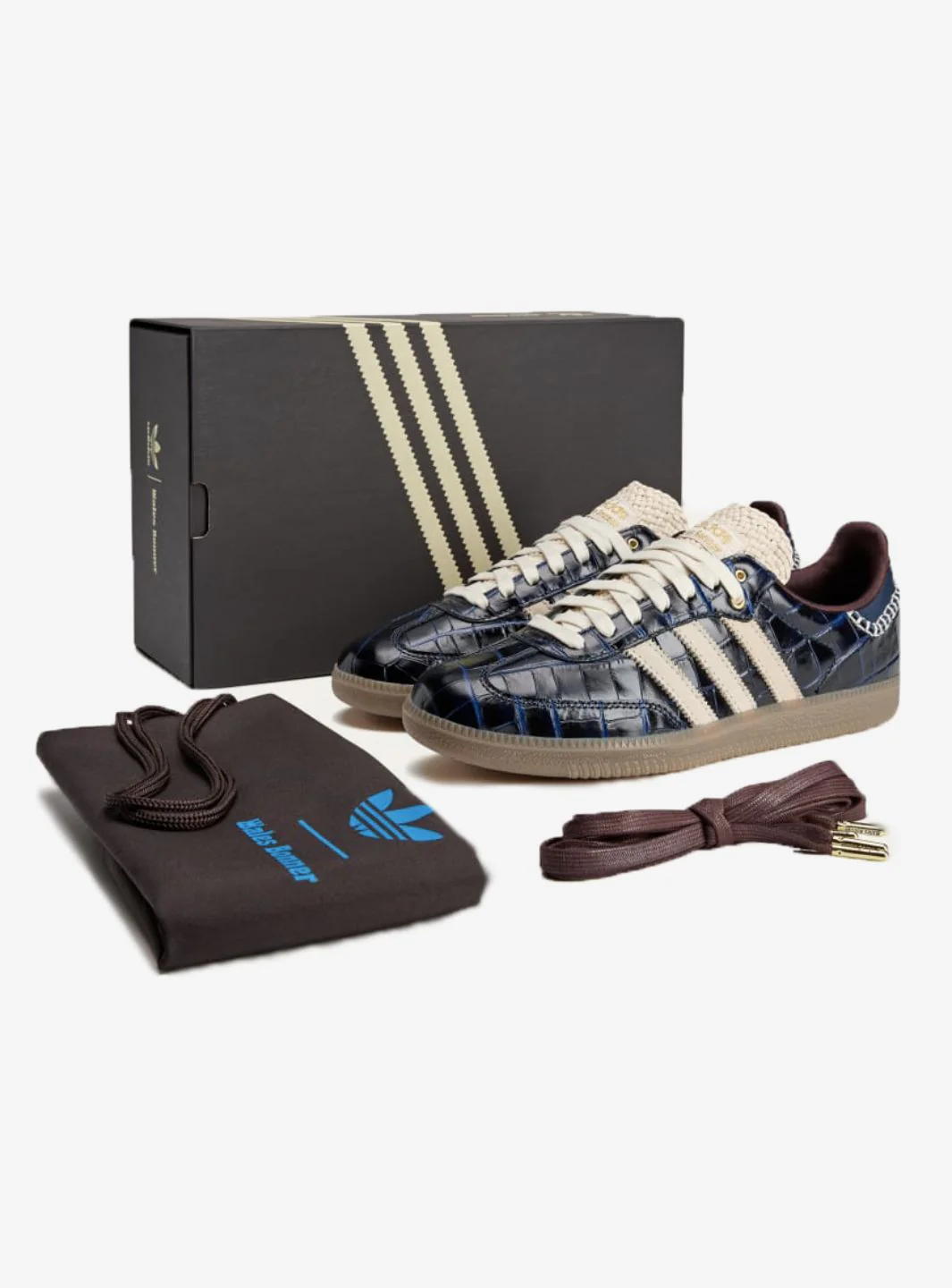 Adidas Samba Wales Bonner Navy Croc - Image 10