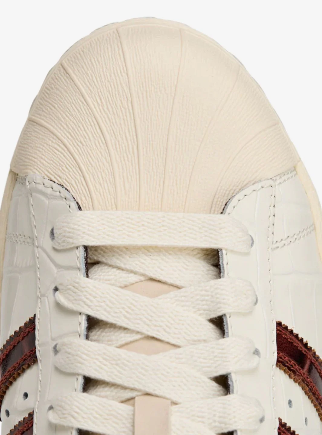 Adidas Superstar Wales Bonner White Brown Croc - Image 5