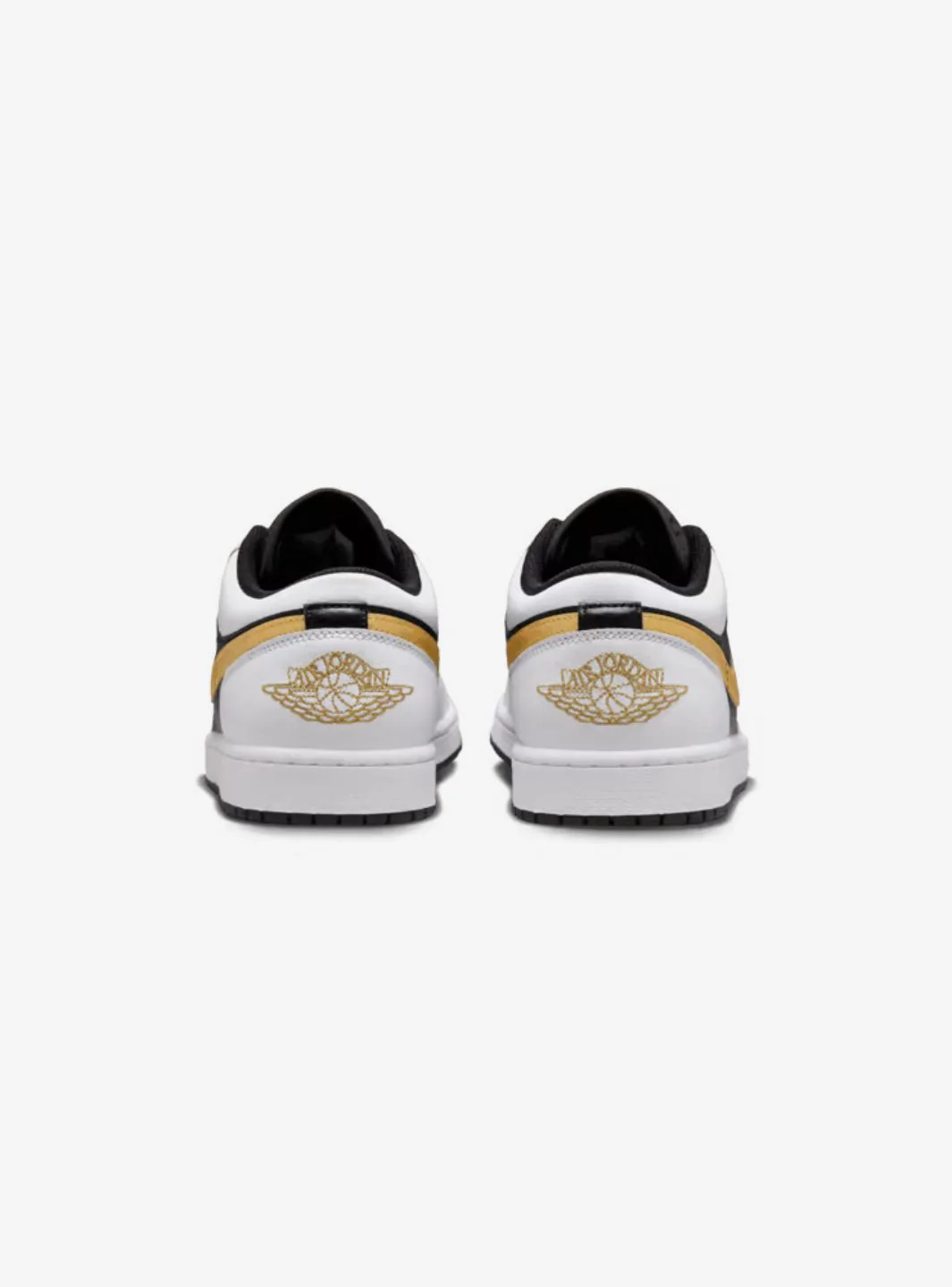 Air Jordan 1 Low White Black Metallic Gold Swoosh - Image 6