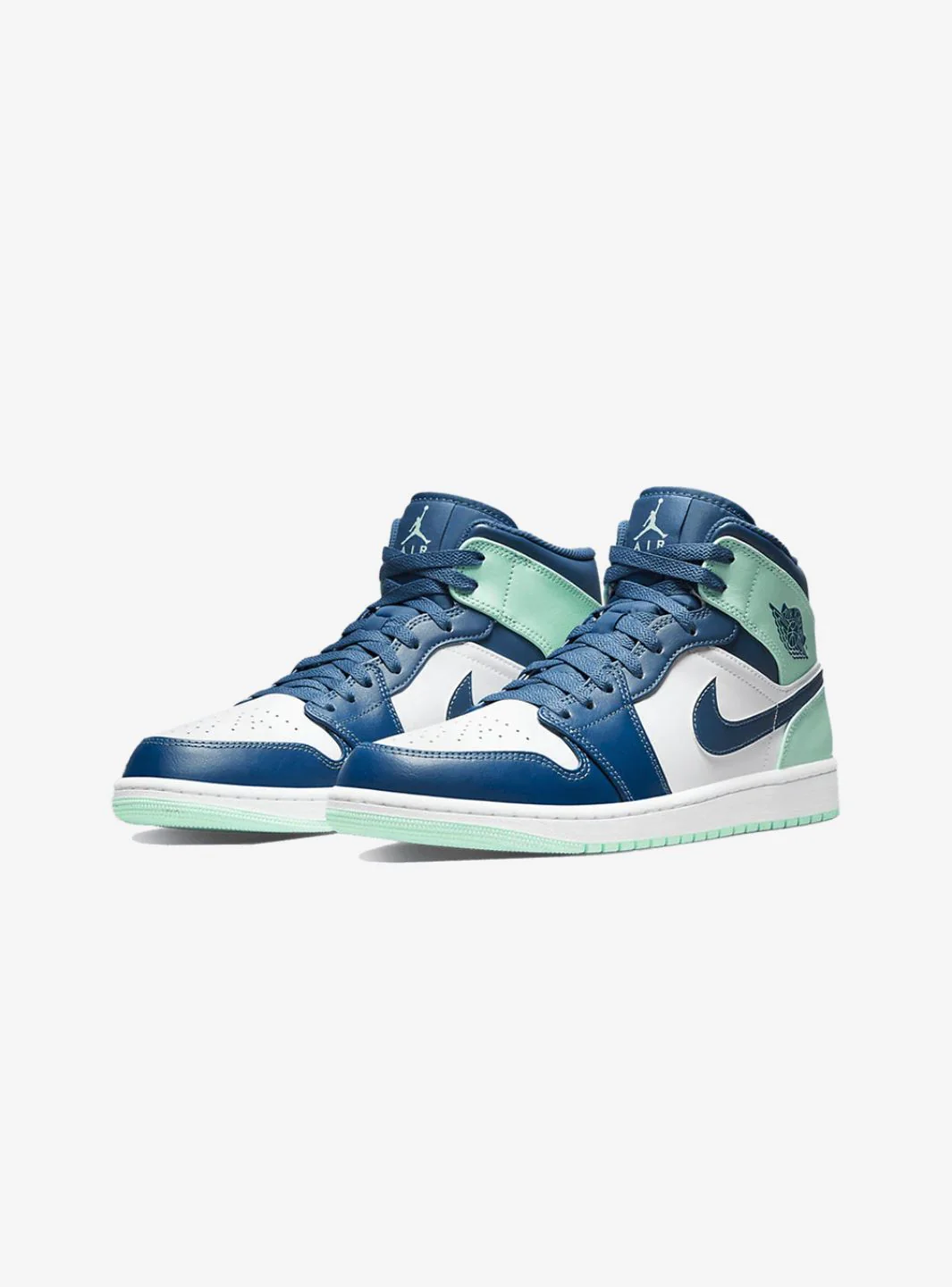 Air Jordan 1 Mid Mystic Navy Mint Foam - Image 2