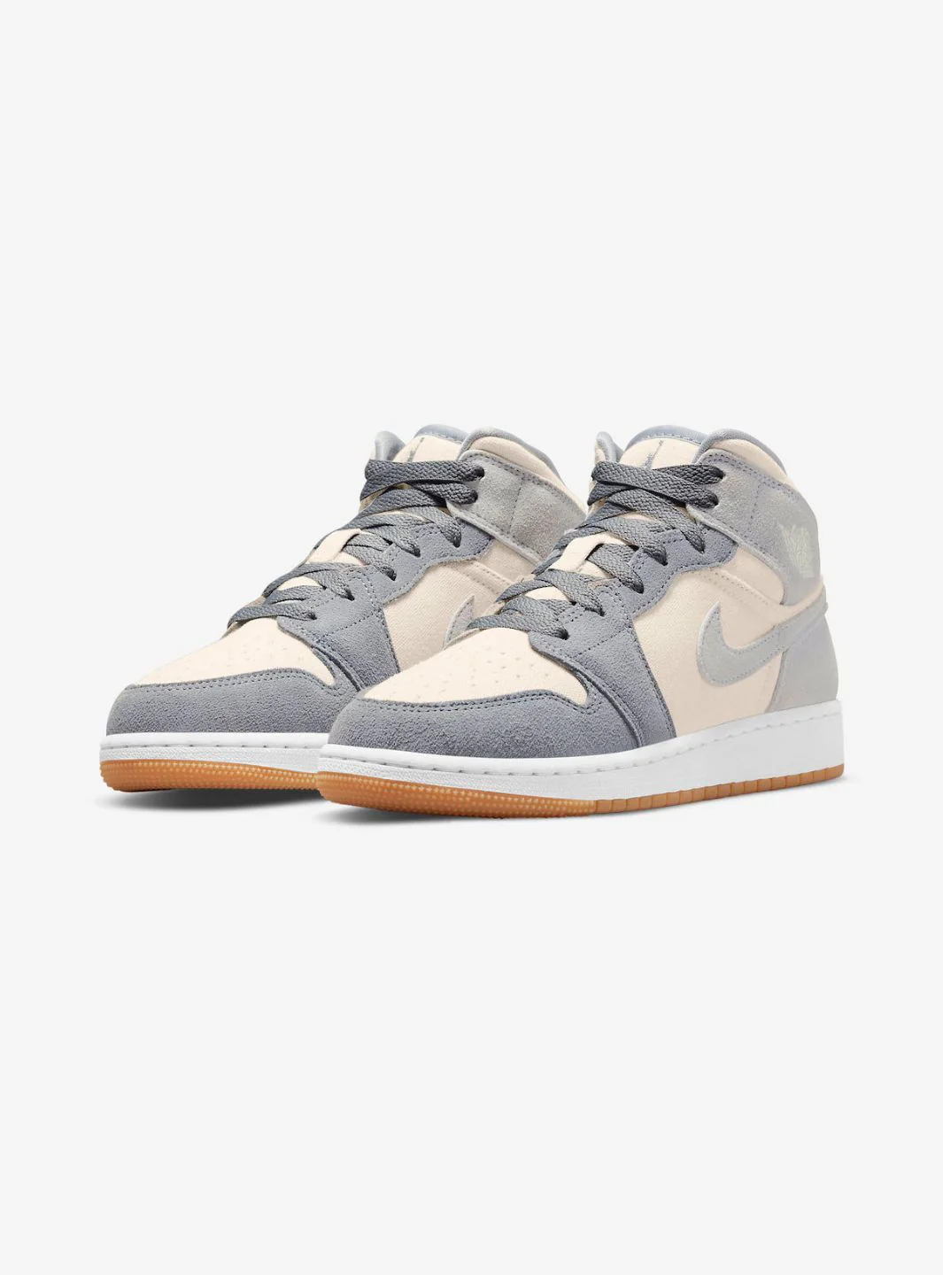 Air Jordan 1 Mid SE Coconut Milk Particle Grey - Image 2