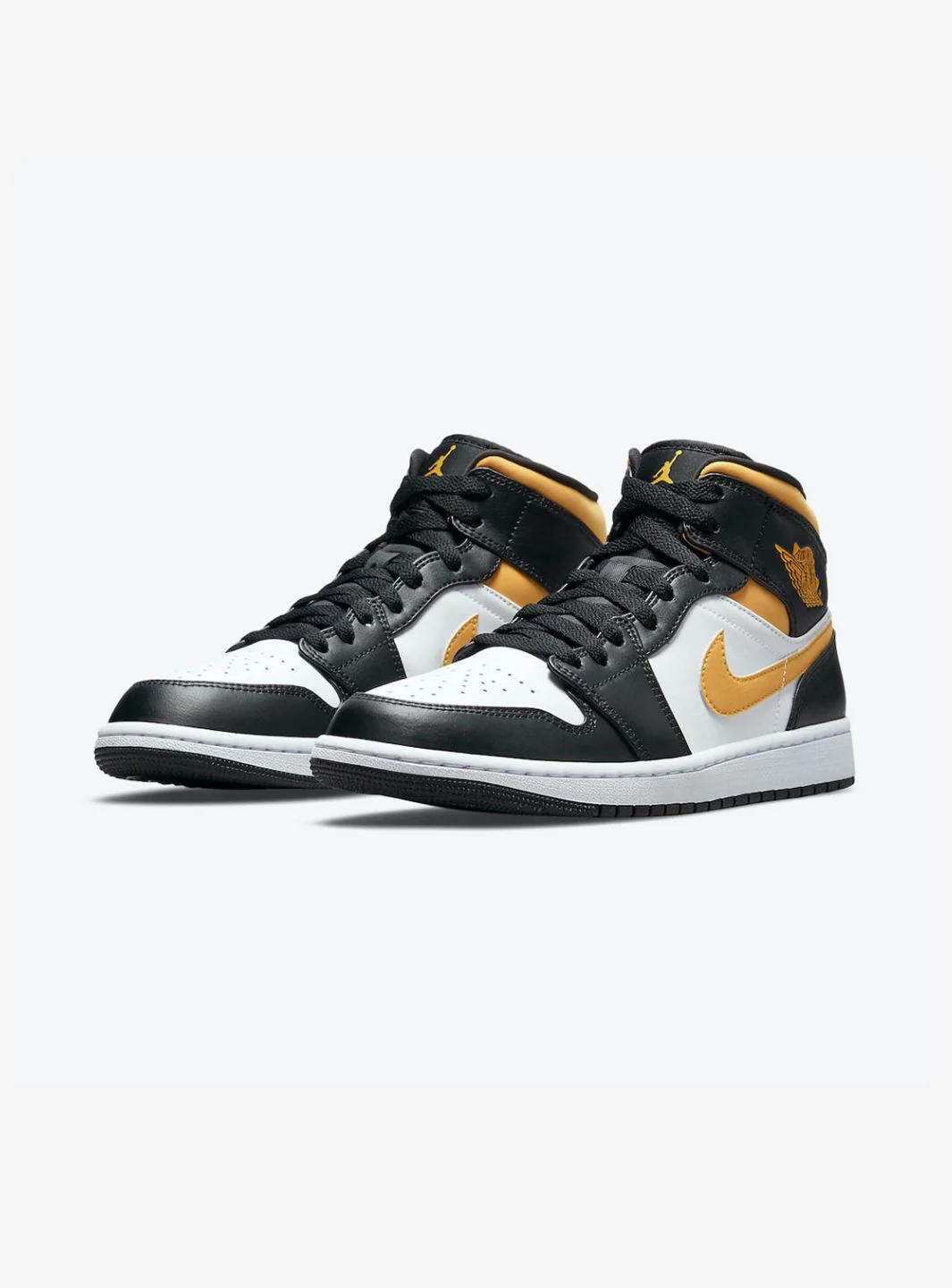 Air Jordan 1 Mid White Pollen Black - Image 2