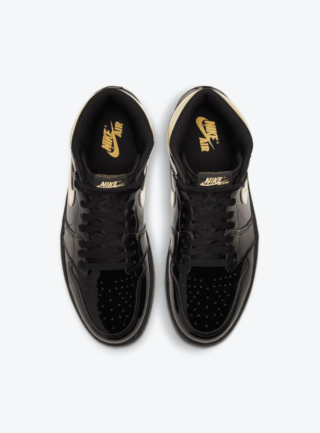 Air Jordan 1 Retro High Black Metallic Gold (2020) - Image 8