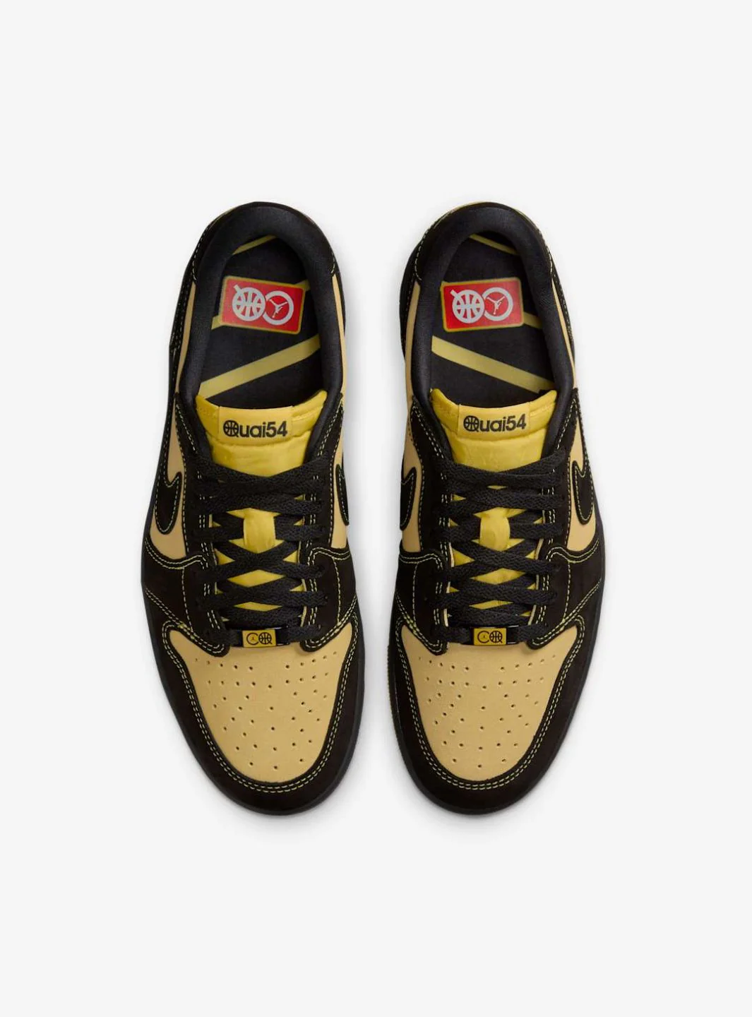 Air Jordan 1 Retro Low OG Quai 54 Black Tour Yellow Red - Image 4