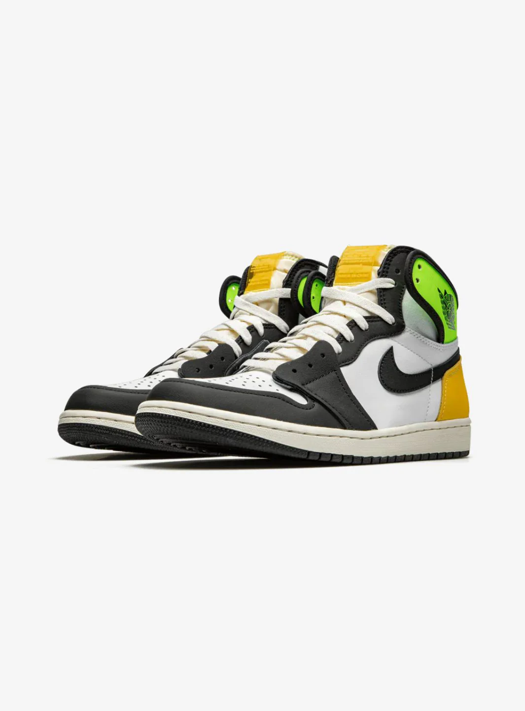 Air Jordan 1 Retro High White Black Volt University Gold - Image 2