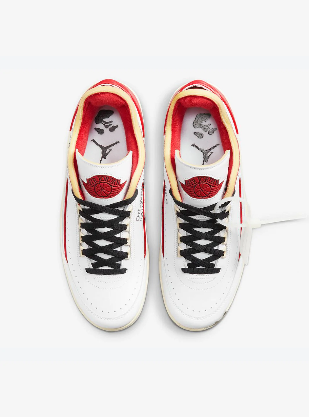 Air Jordan 2 Retro Low SP Off-White White Red - Image 4