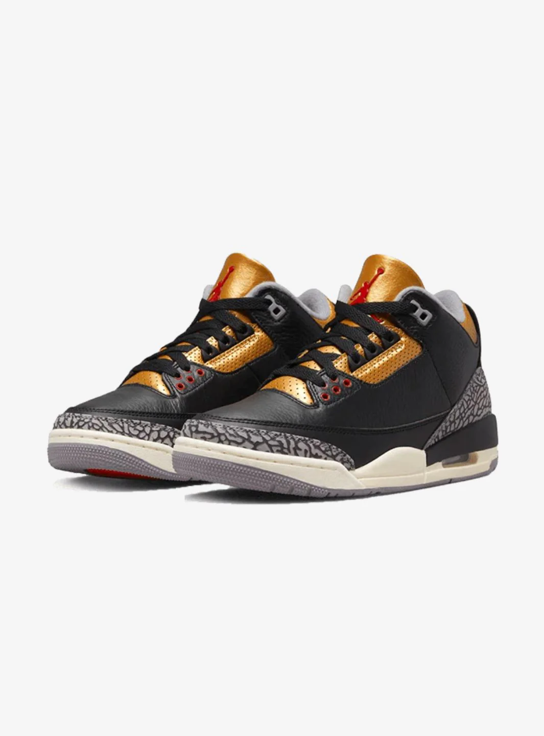 Air Jordan 3 Retro Black Cement Gold - Image 2