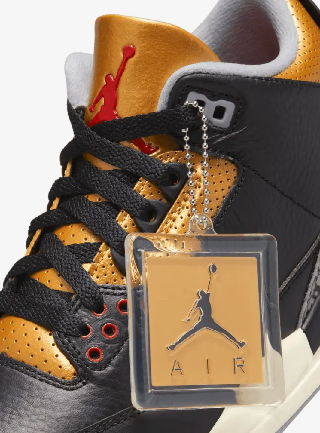 Air Jordan 3 Retro Black Cement Gold - Image 7