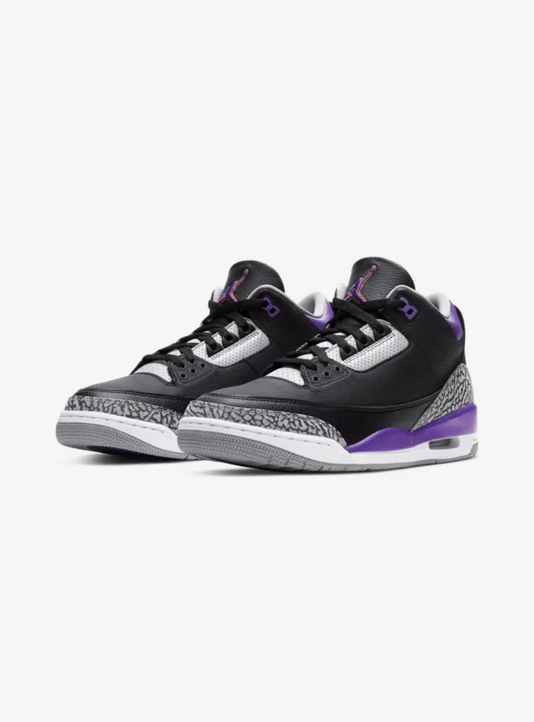 Air Jordan 3 Retro Black Court Purple - Image 2