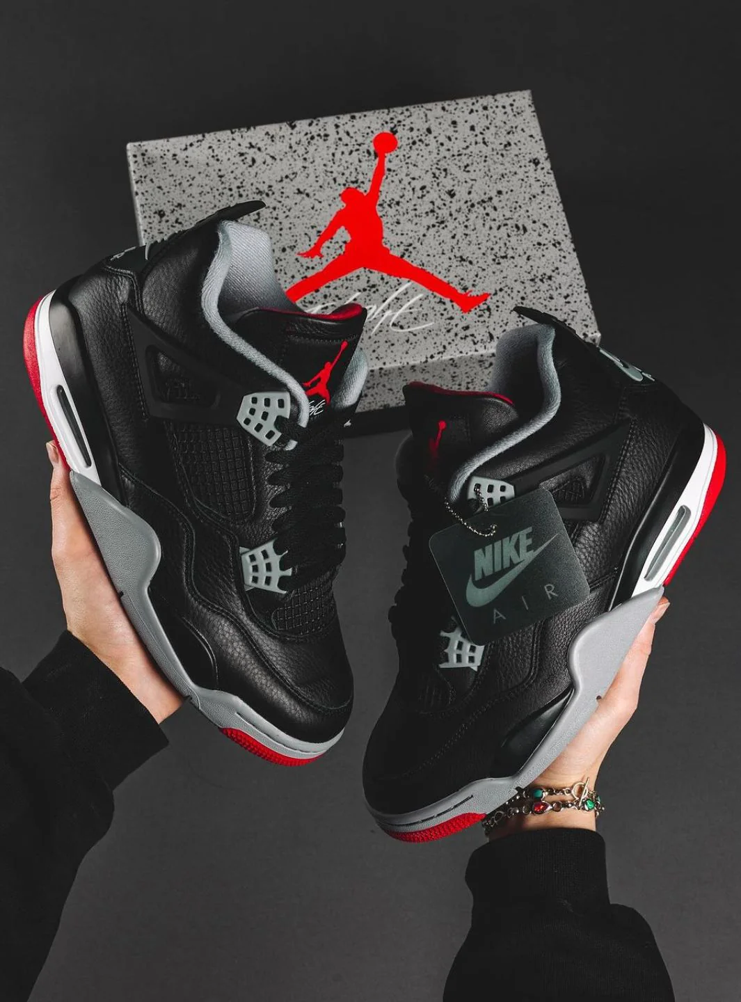 Air Jordan 4 Retro Bred Reimagined - Image 9