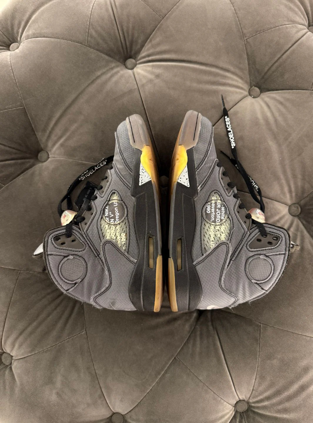 Air Jordan 5 Retro Off-White Muslin - Usato 9/10 - Image 5