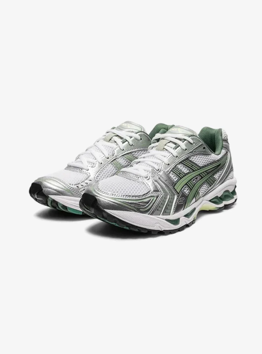 ASICS Gel-Kayano 14 White Pure Silver Slate Grey Sage - Image 2