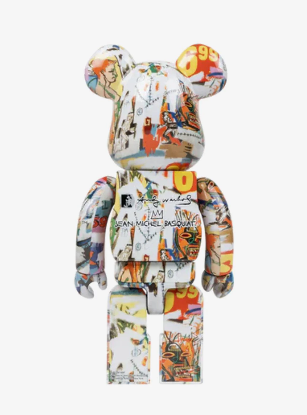 Bearbrick Andy Warhol x Jean-Michel Basquiat #4 400% - Image 3