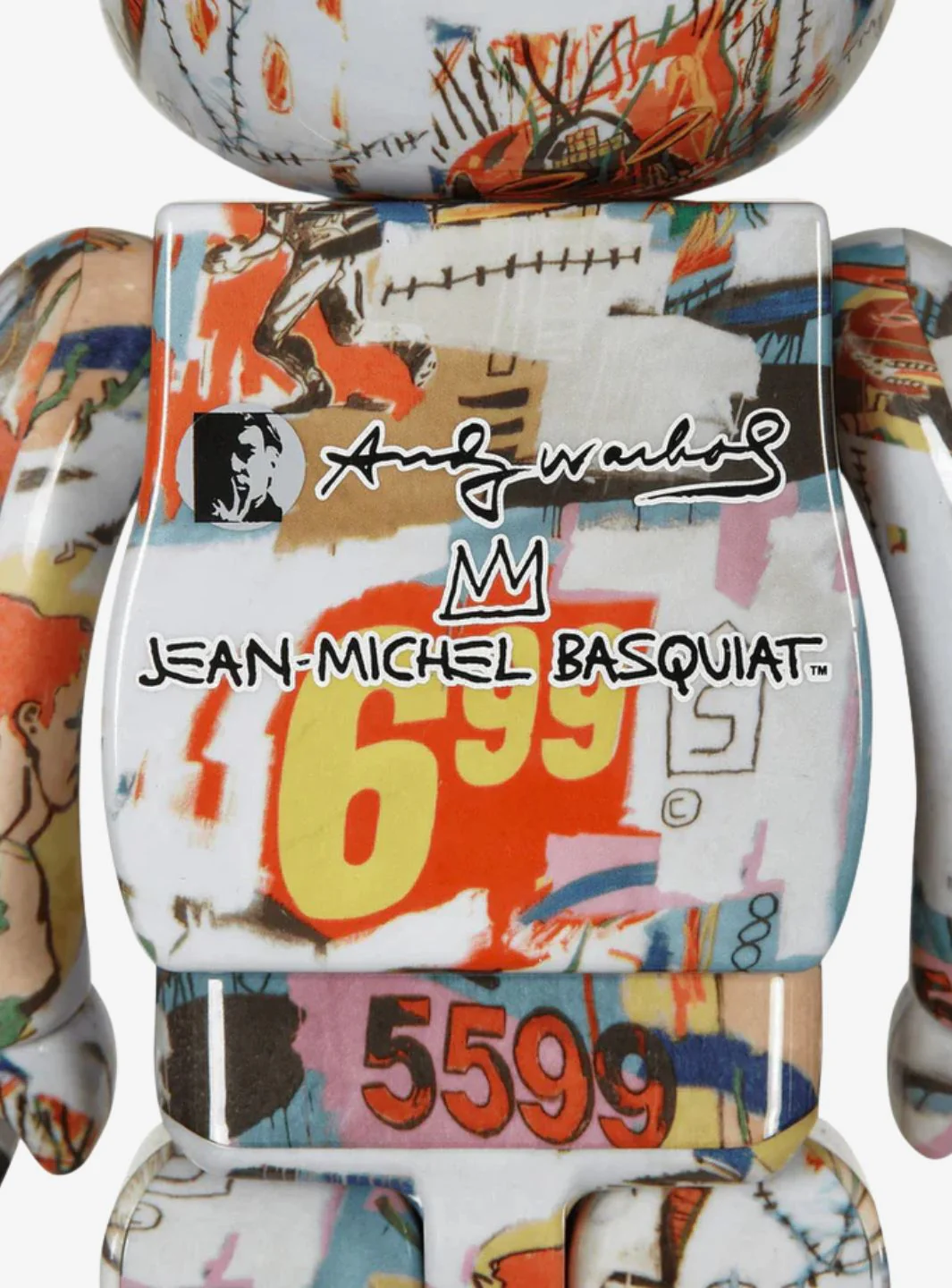 Bearbrick Andy Warhol x Jean-Michel Basquiat #4 400% - Image 4