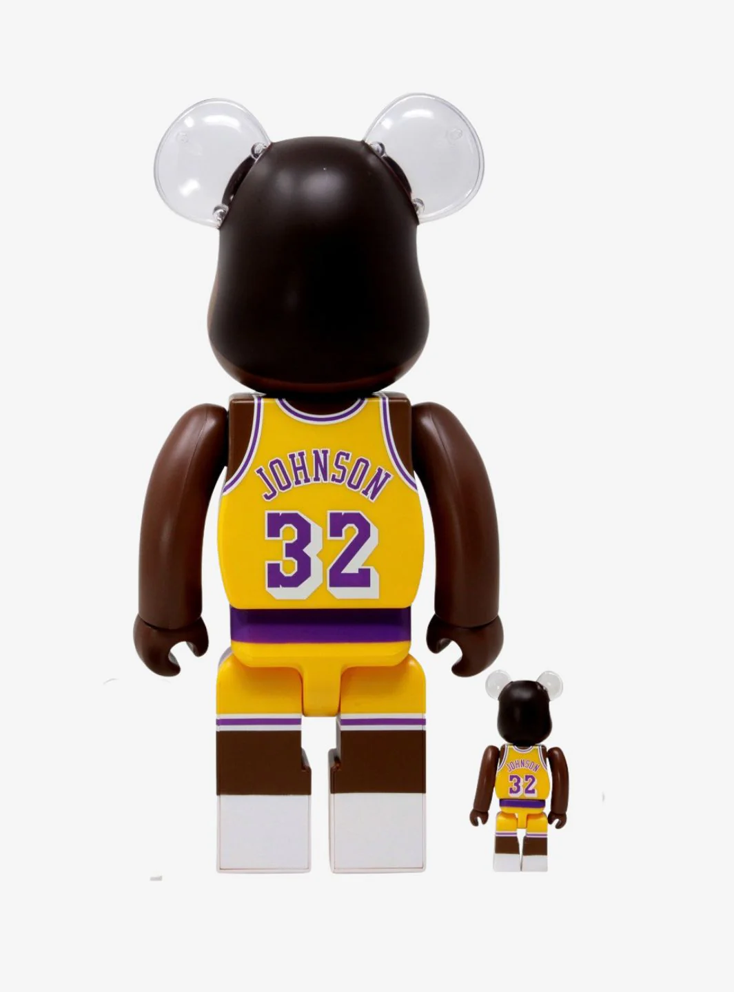 Bearbrick NBA Magic Johnson (Los Angeles Lakers) 100% & 400% Set - Image 2