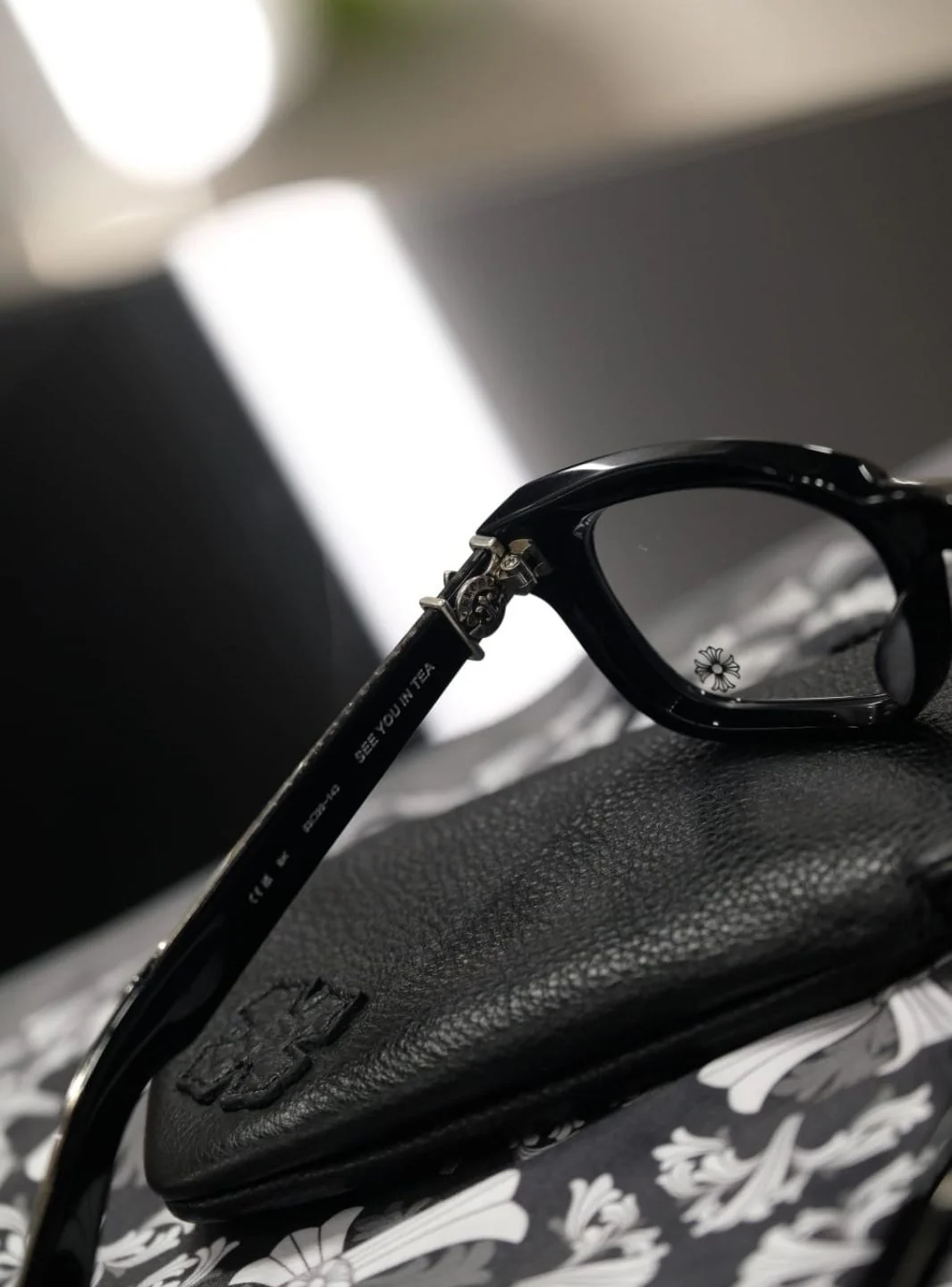 Chrome Hearts Eyewear See You In Tea Black Matte - Image 11