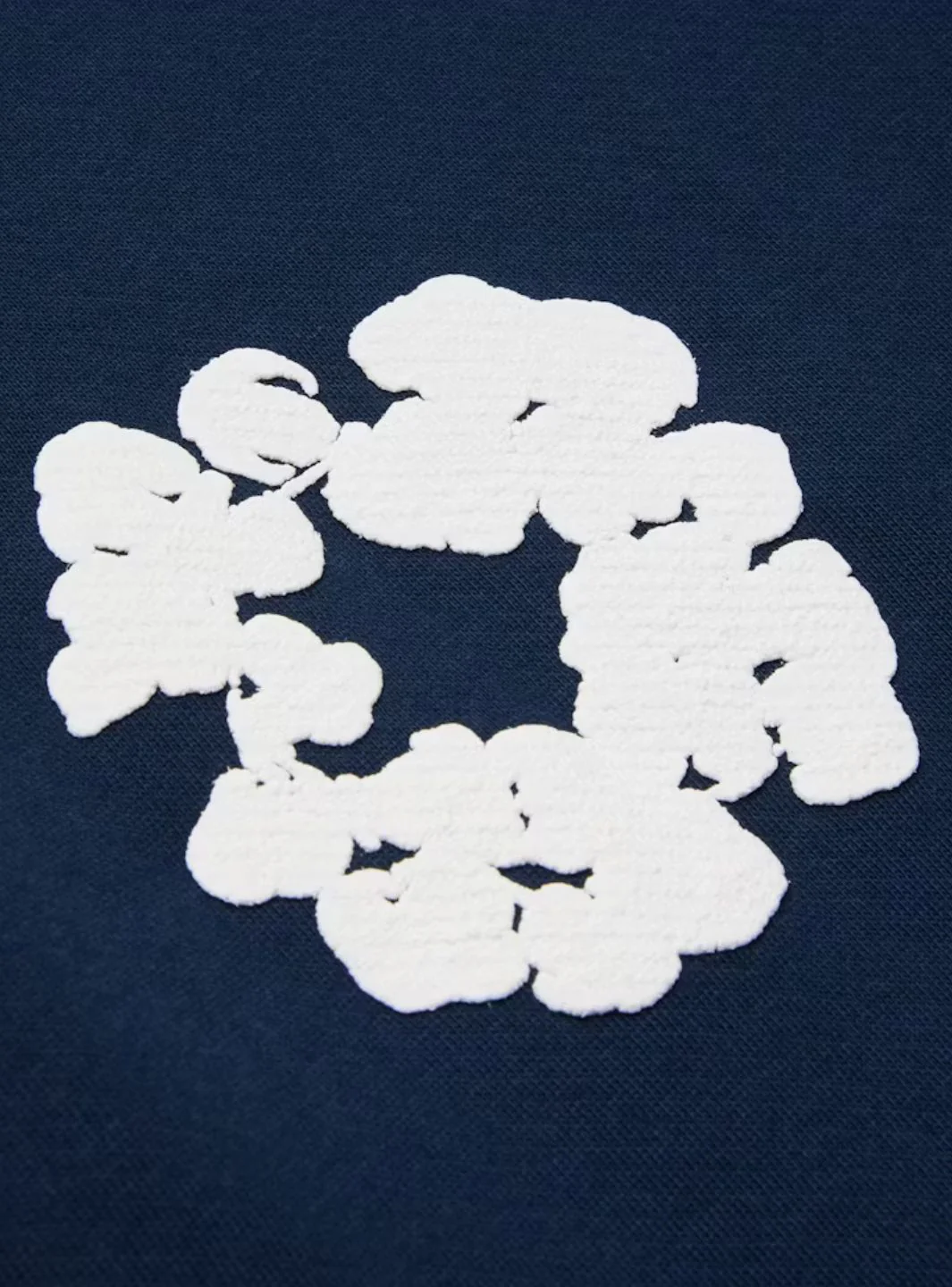 Denim Tears Cotton Wreath Sweatshirt Navy - Image 3