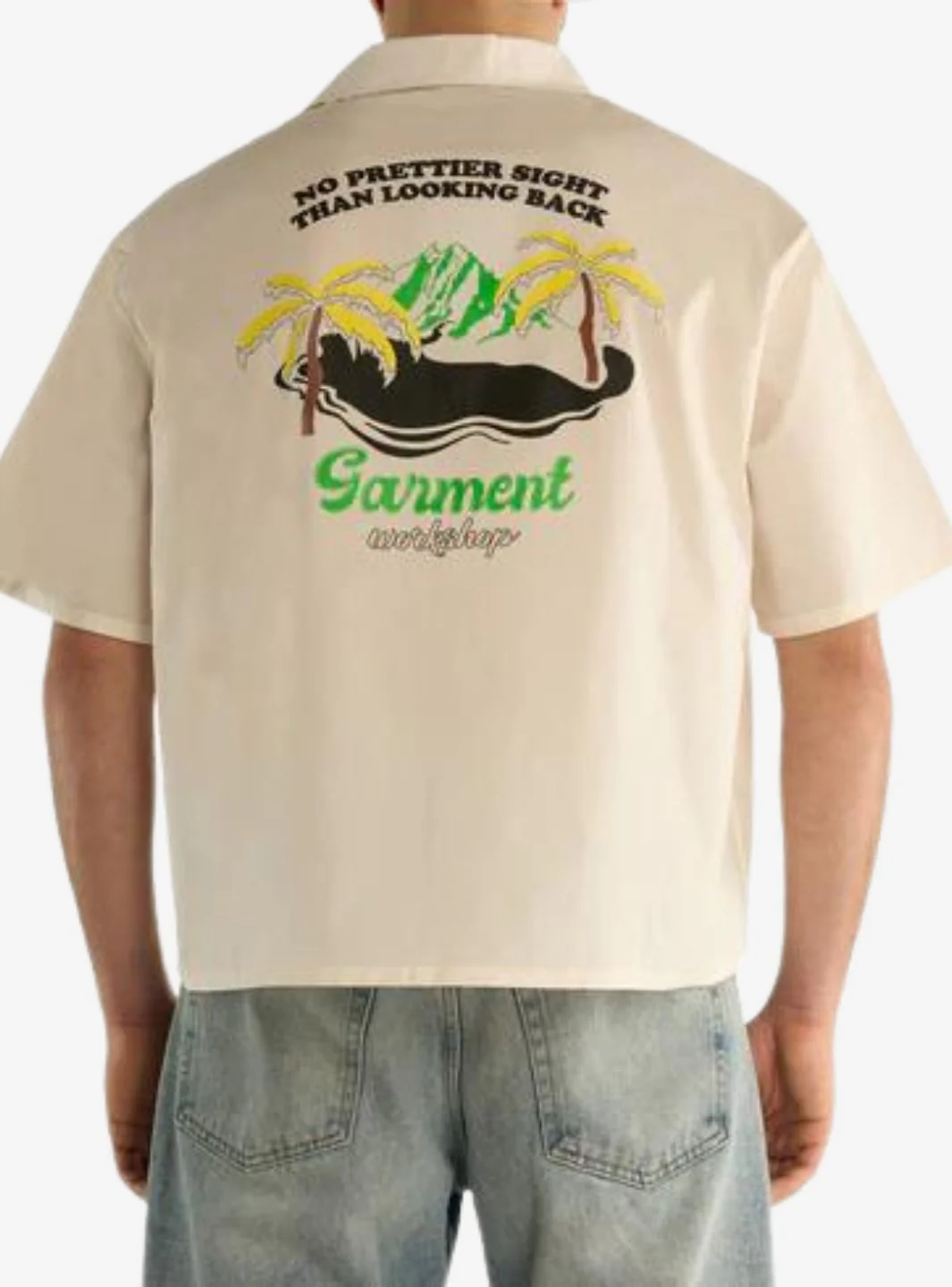 Garment Workshop Bowling Shirt Island Cream - Image 4