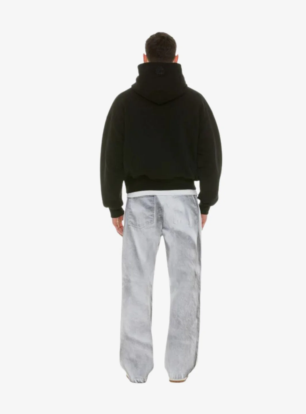 Garment Workshop Double Layer Hoodie Black - Image 6