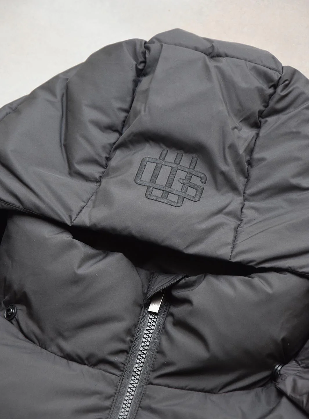 Garment Workshop Nylon Puffer Jacket Black - Image 3