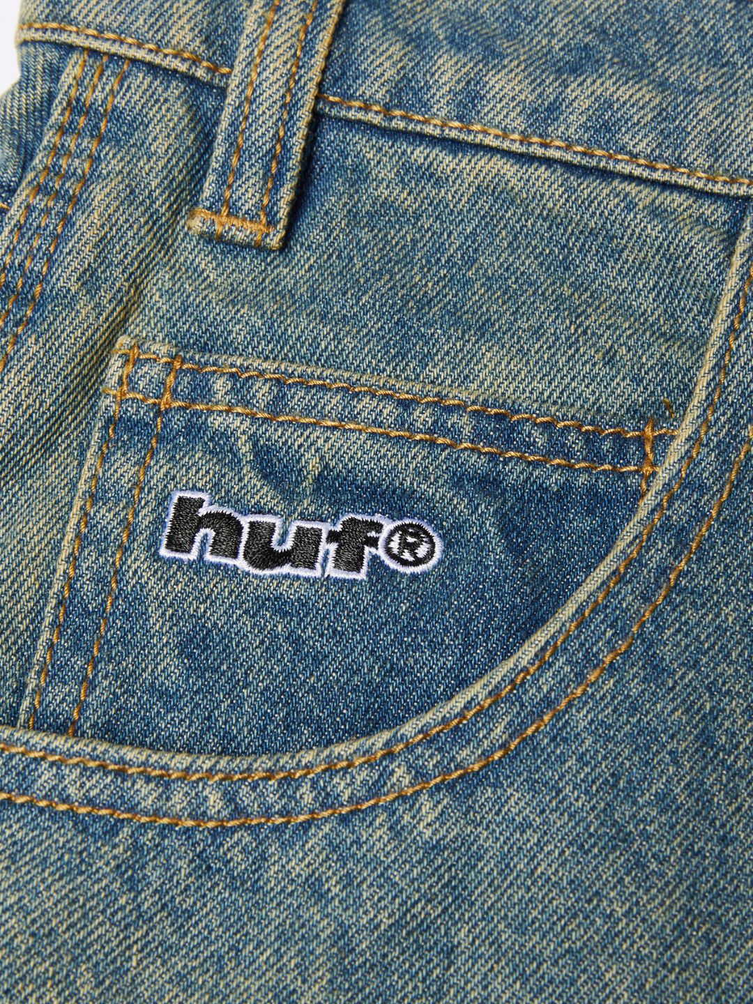 HUF Kinda Loose Double Knee Short Dirty Wash - Image 3