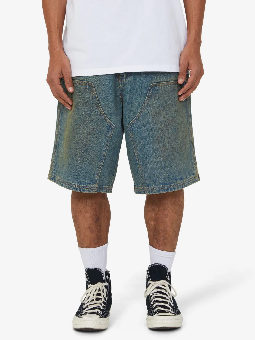 HUF Kinda Loose Double Knee Short Dirty Wash - Image 6