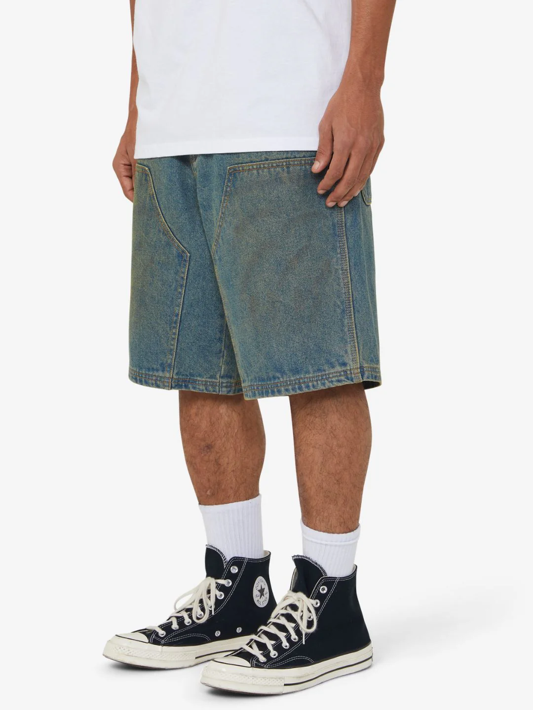 HUF Kinda Loose Double Knee Short Dirty Wash - Image 7