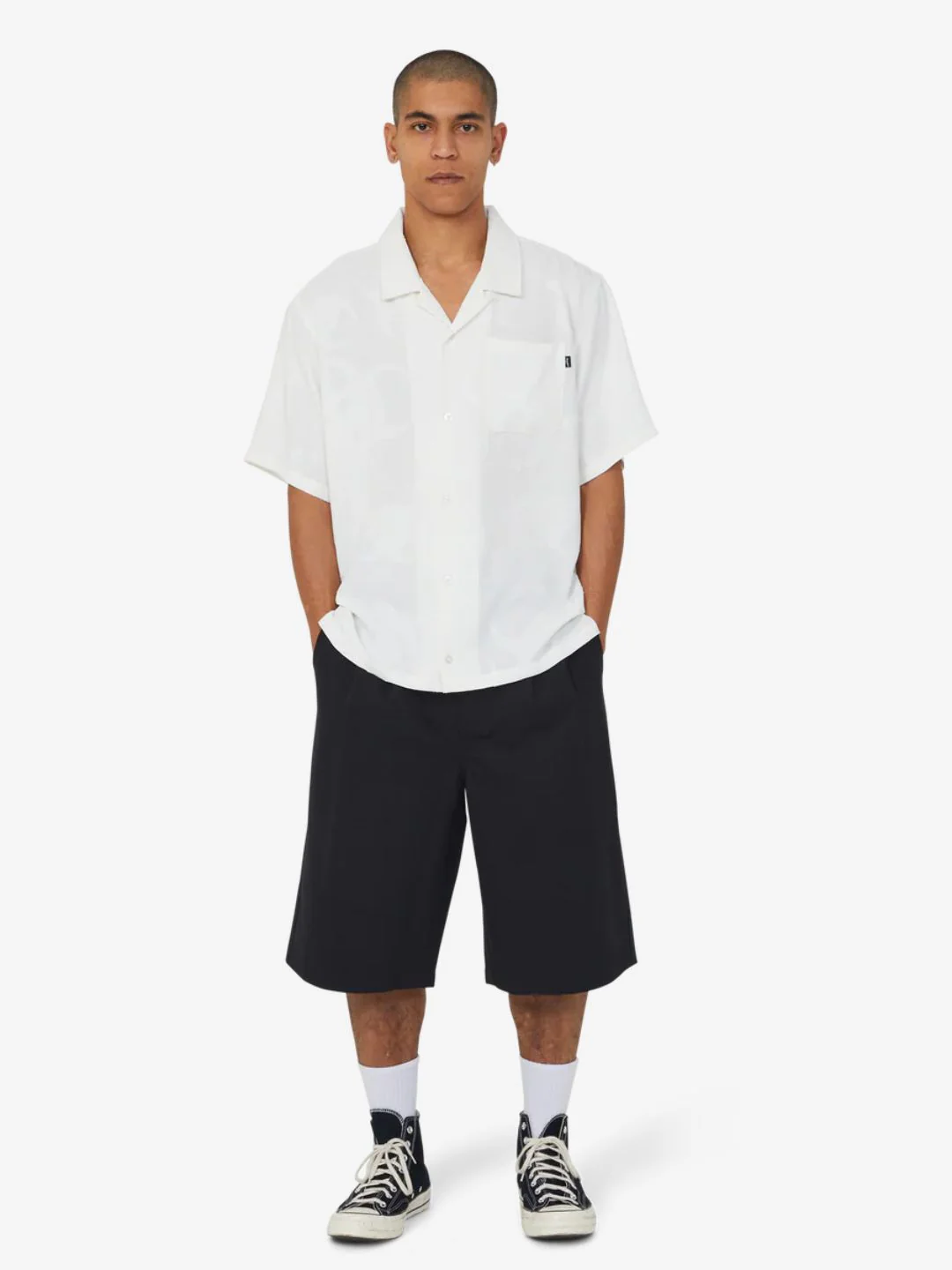 HUF Sorta Long Chino Short Black - Image 7