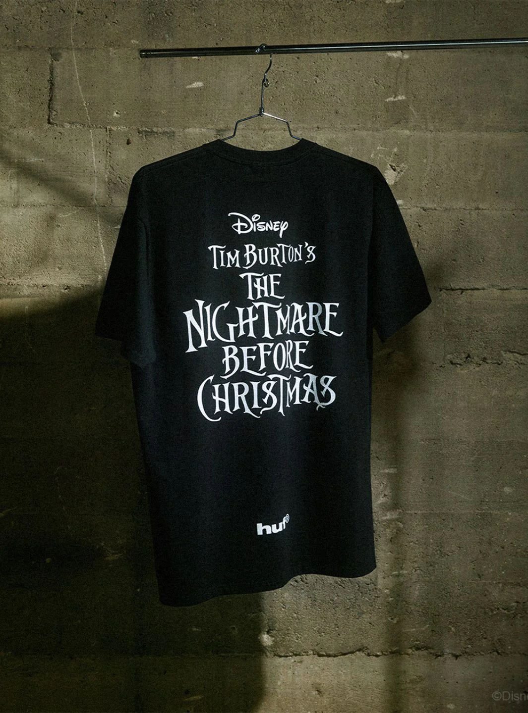 HUF x Disney Nightmare Before Christmas Spiral Hills T-Shirt Black - Image 4