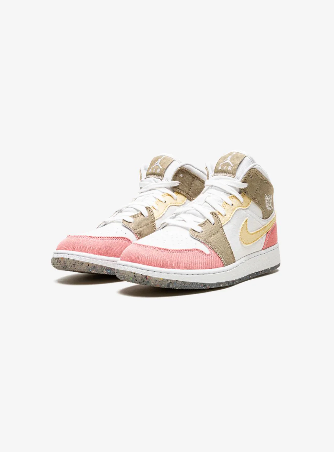 Air Jordan 1 Mid SE Pastel Vivid Green Grind (GS) - Image 2