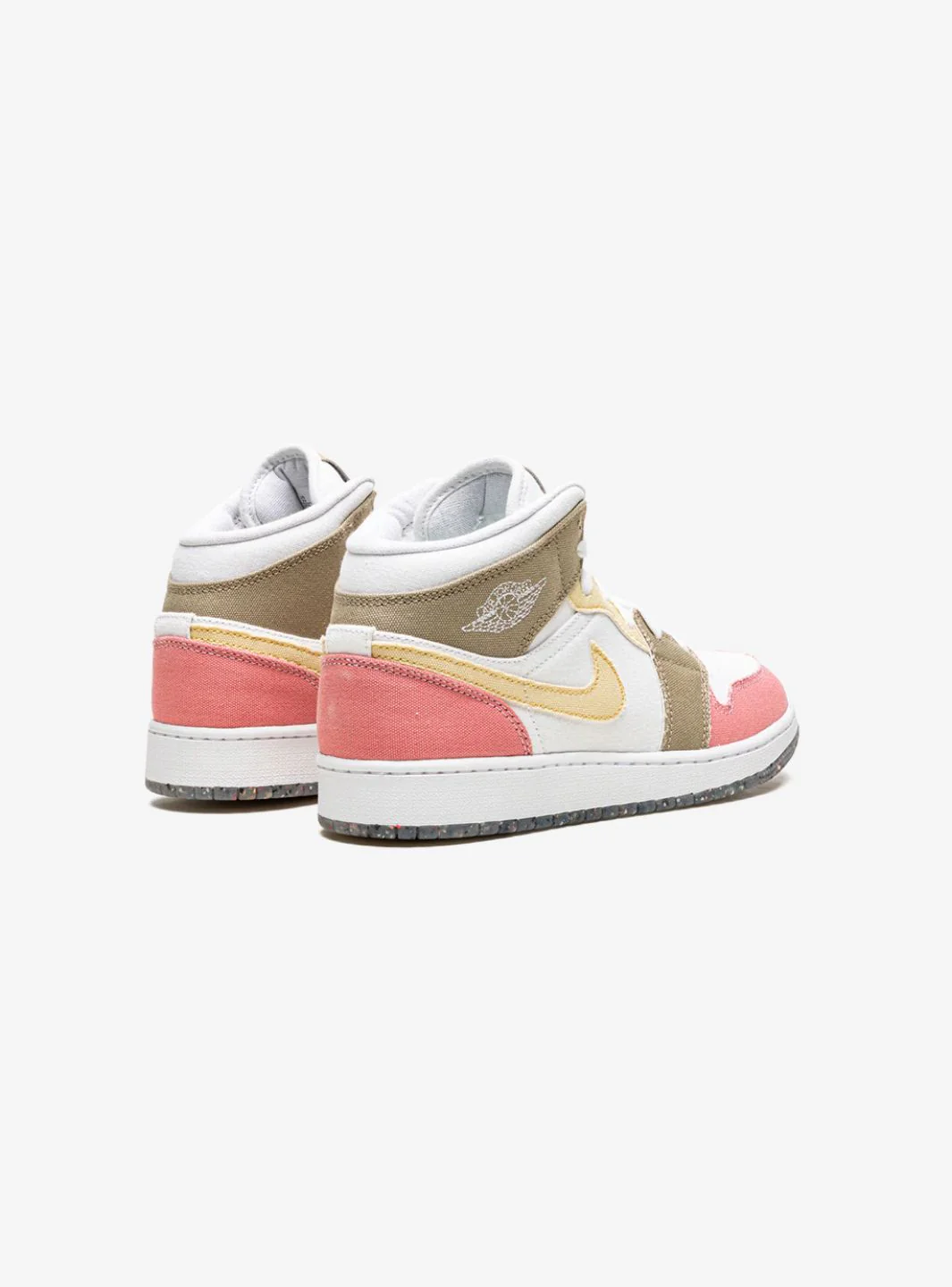 Air Jordan 1 Mid SE Pastel Vivid Green Grind (GS) - Image 3