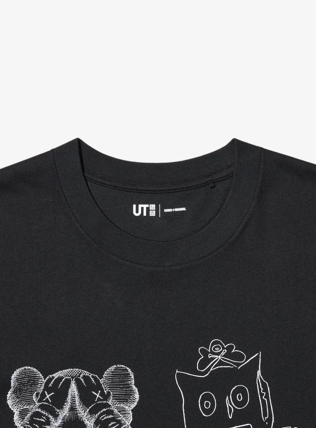 KAWS x Uniqlo Warhol UT Graphic 476351 T-Shirt Black - Image 3