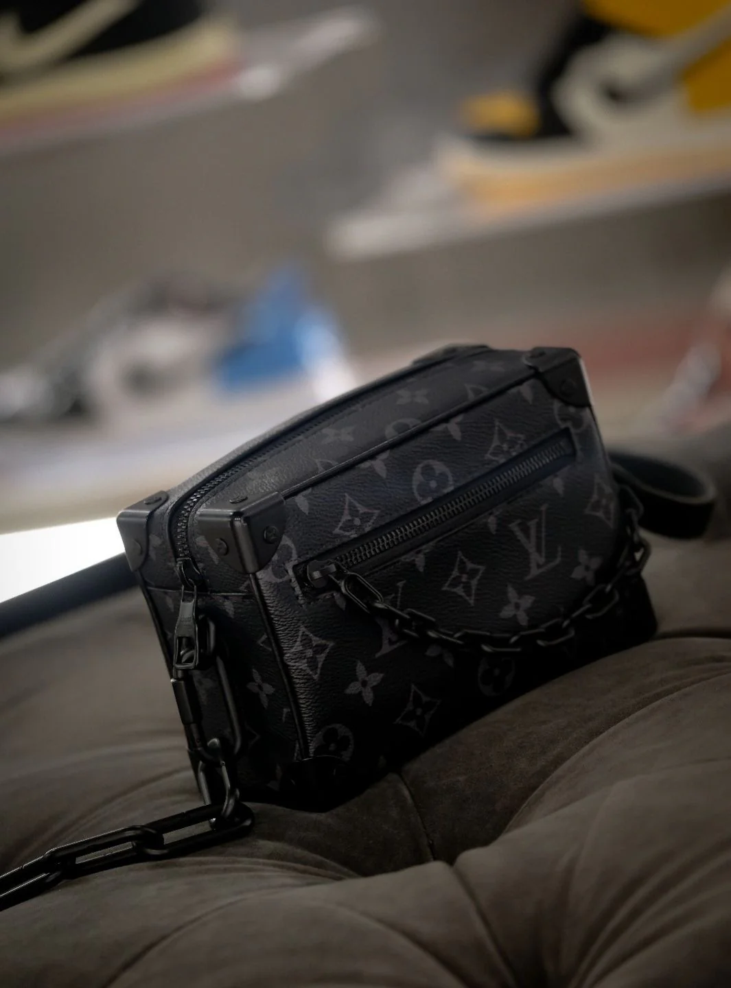 Louis Vuitton Pochette Soft Trunk Mini Monogram Eclipse - Image 12