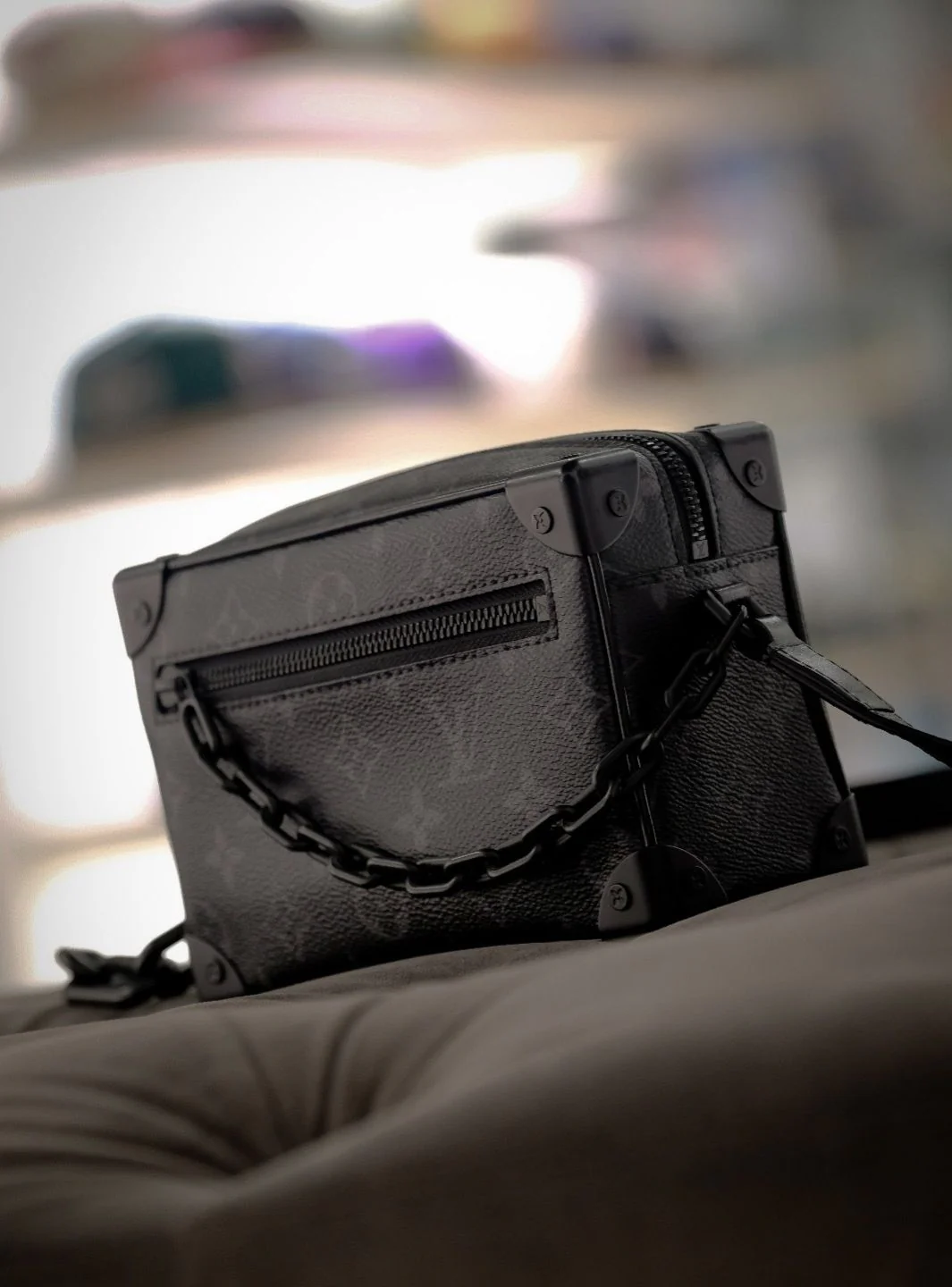 Louis Vuitton Pochette Soft Trunk Mini Monogram Eclipse - Image 9