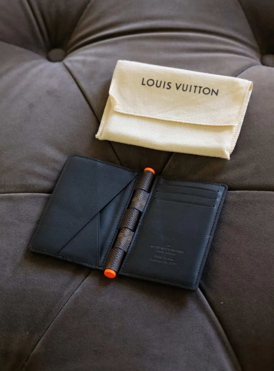 Louis Vuitton Pocket Organizer Monogram Solar Ray Orange Brown - Image 10