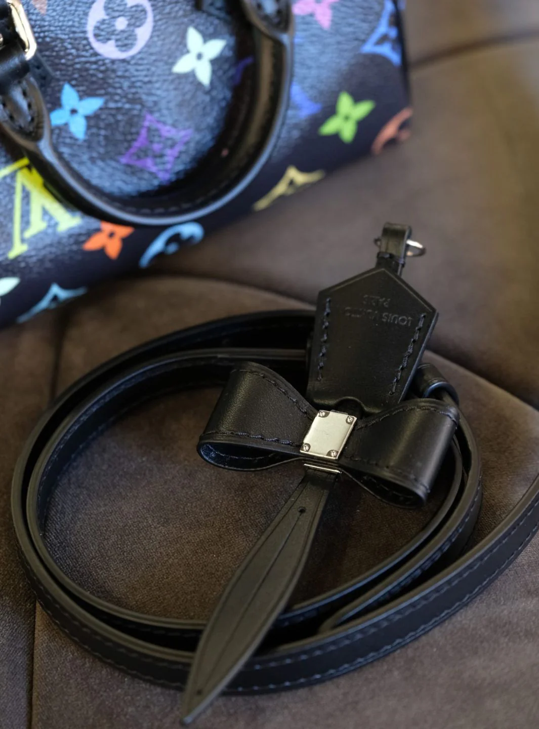 Louis Vuitton x Takashi Murakami Nano Speedy Black - Image 13