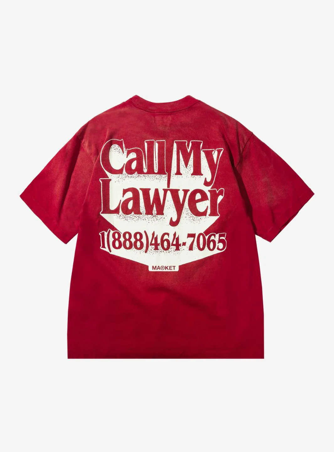 Market Studios Call My Lawyer 3D T-Shirt Candy Red - Image 2
