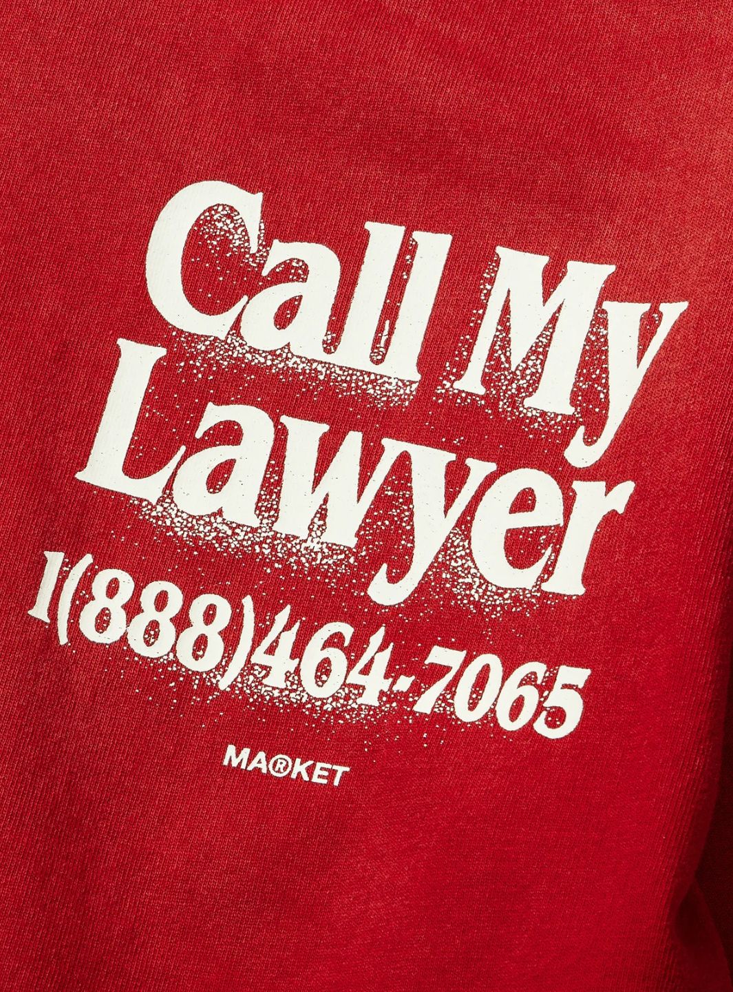 Market Studios Call My Lawyer 3D T-Shirt Candy Red - Image 4