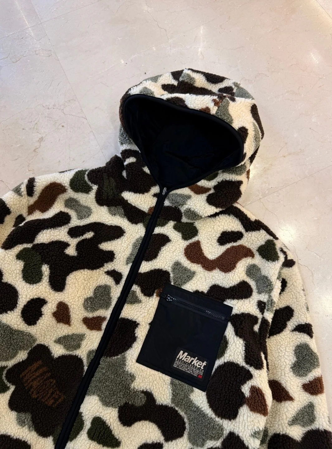 Market Studios Fleece Jacket Camouflage - Image 3