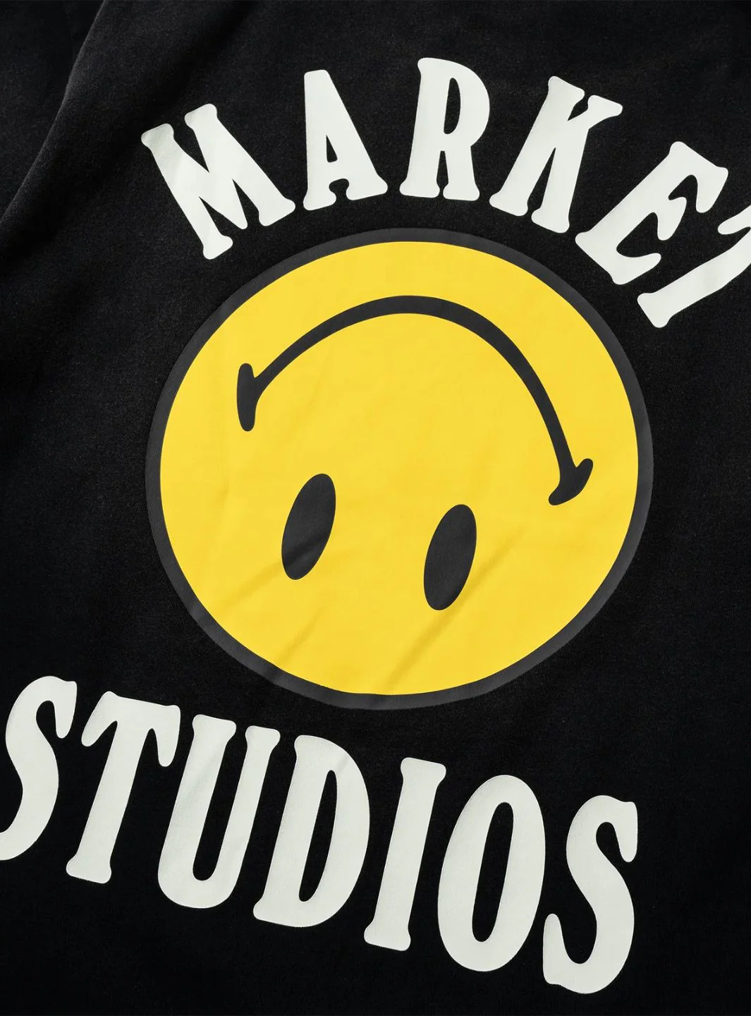 Market Studios Smiley Lockup T-Shirt Jet Black - Image 3