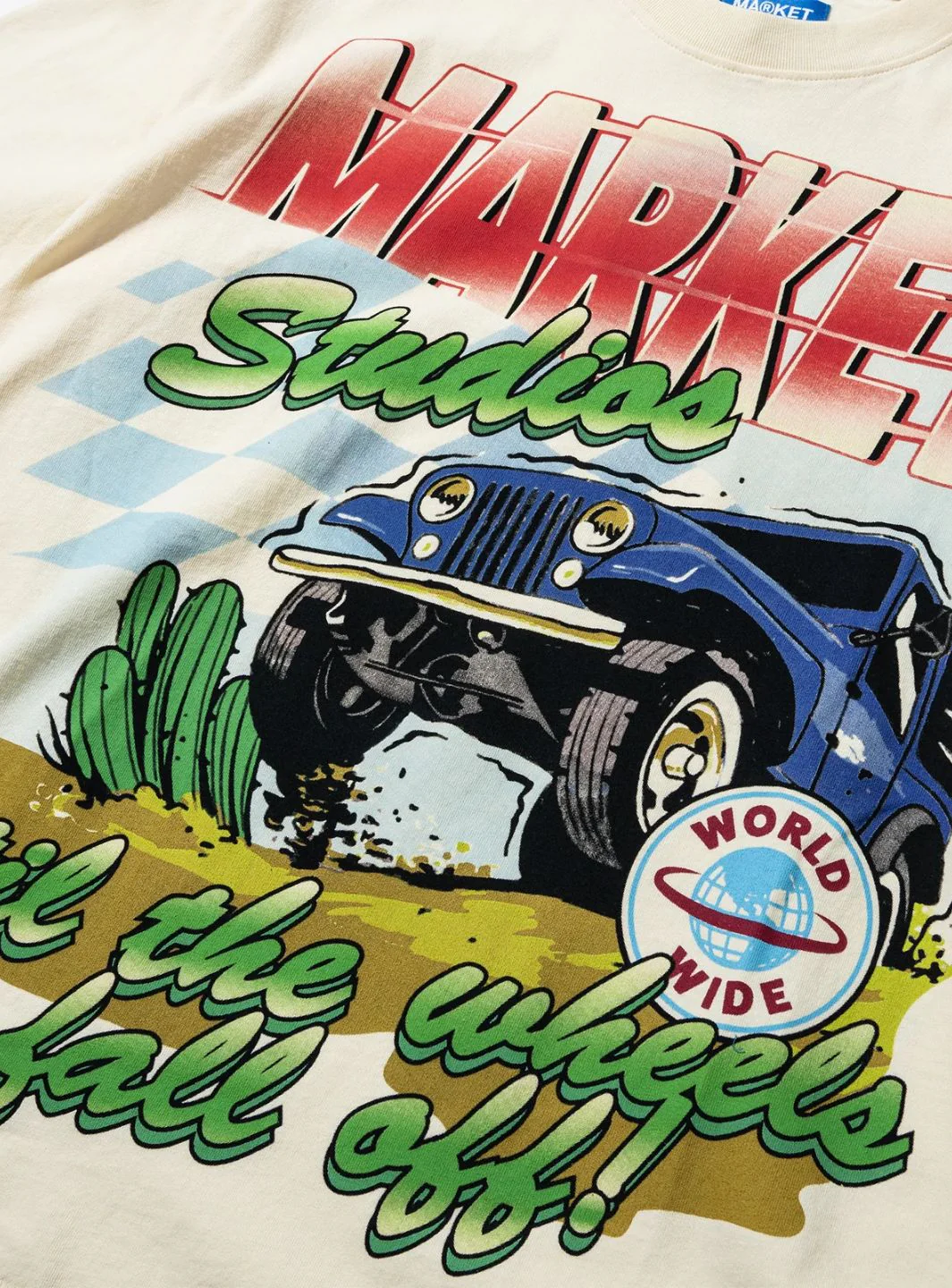 Market Studios Wheels Off T-Shirt - Image 3