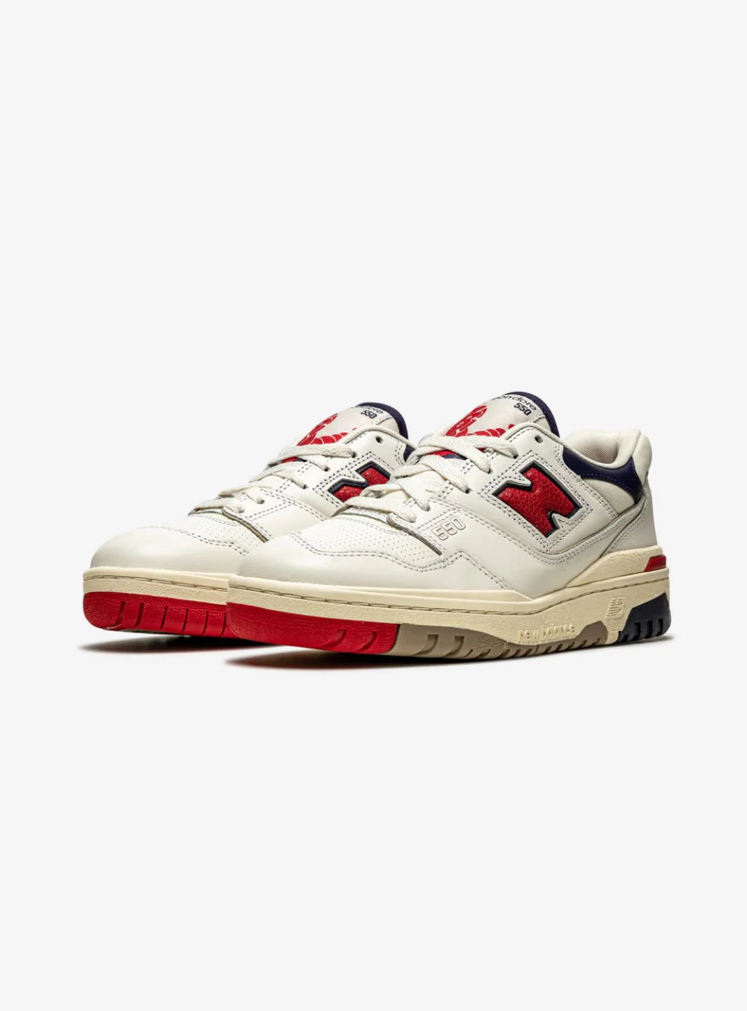 New Balance 550 Aimé Leon Dore White Navy Red - Image 2