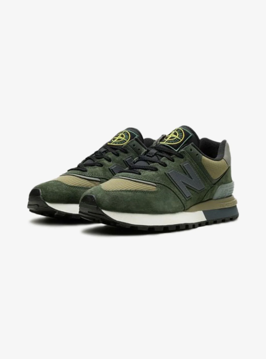 New Balance 574 Legacy Stone Island Dark Green - Image 2