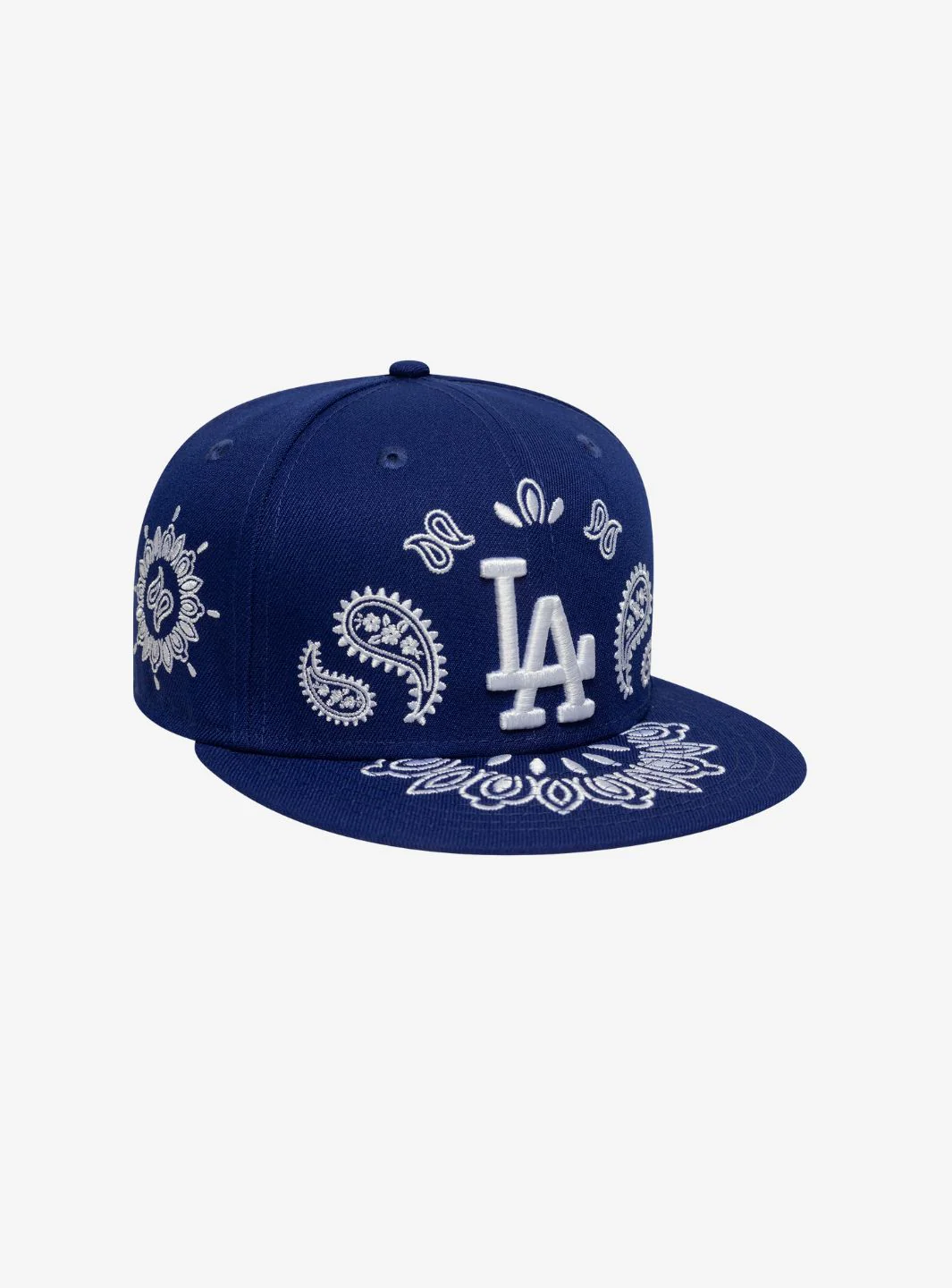 New Era Los Angeles Dodgers MLB 59FIFTY Fitted Cap Paisley Blue - Image 3