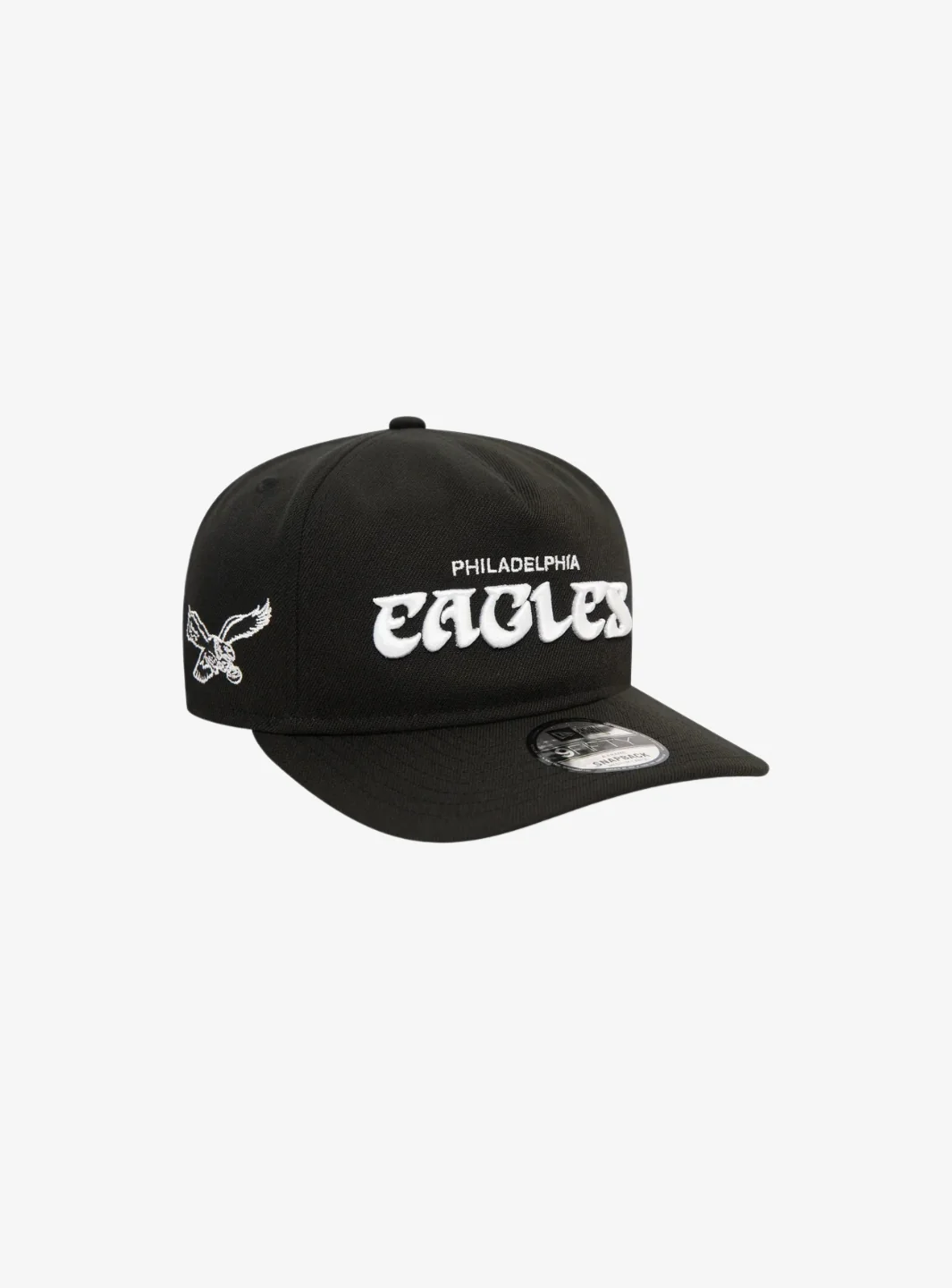 New Era Philadelphia Eagles NFL Curved Brim 9FIFTY A-Frame Coaches Black Snapback Cap - Image 3