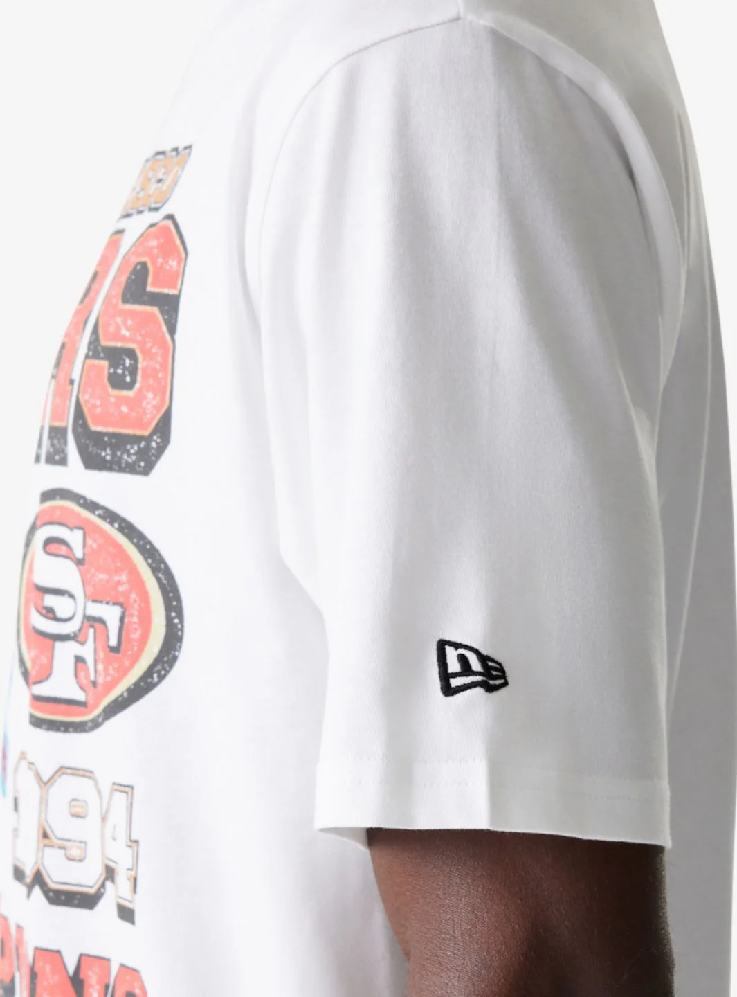 New Era San Francisco 49ers NFL Super Bowl White Oversized T-Shirt - Image 3