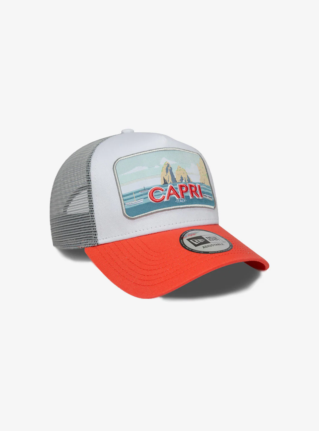 New Era Summer Capri Pastel Orange 9FORTY A-Frame Trucker Adjustable Cap - Image 3
