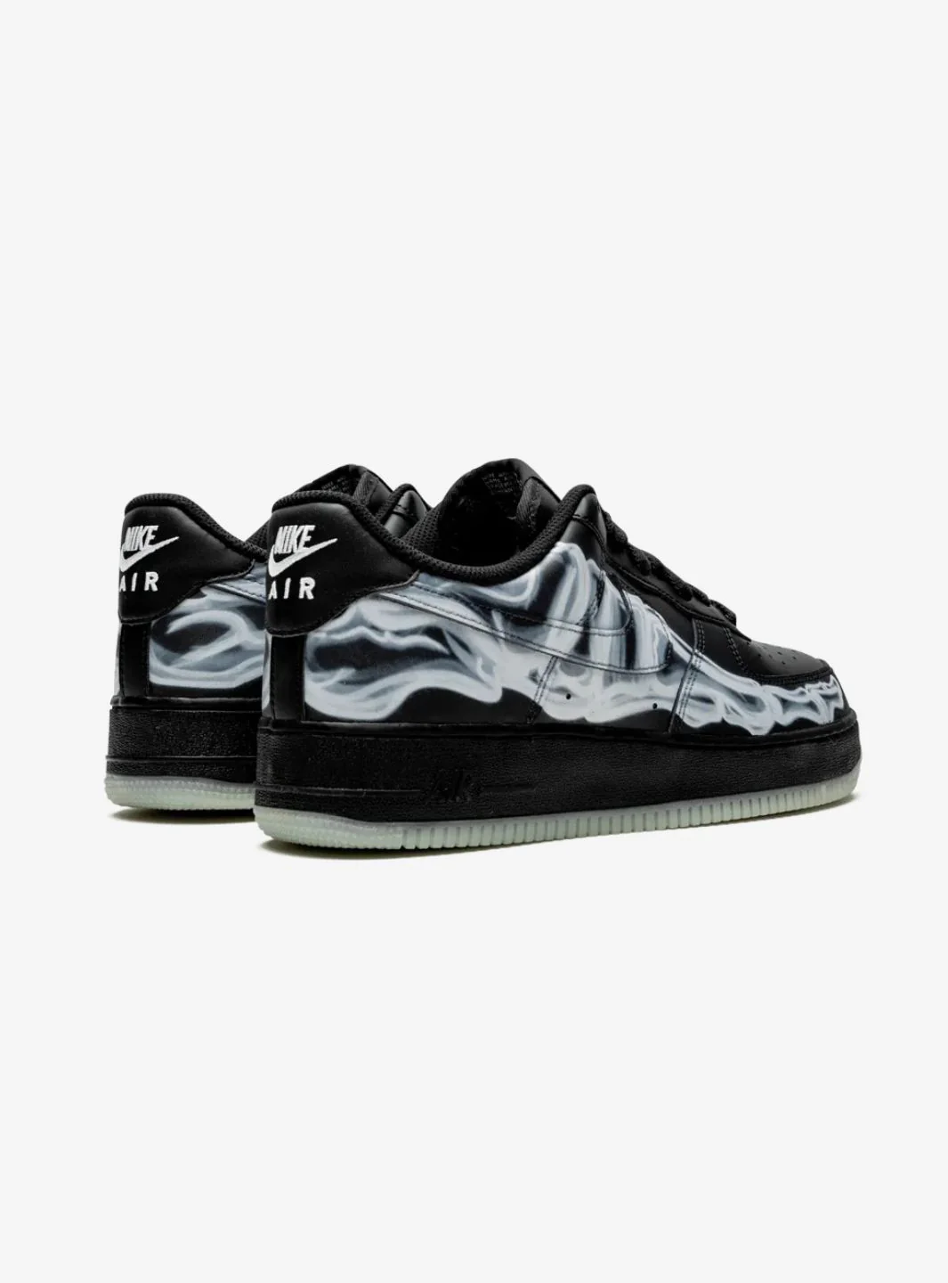Nike Air Force 1 Low Black Skeleton Halloween (2019) - Image 3