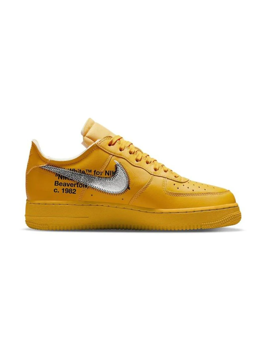 Nike Air Force 1 Low Off-White ICA University Gold - Image 4