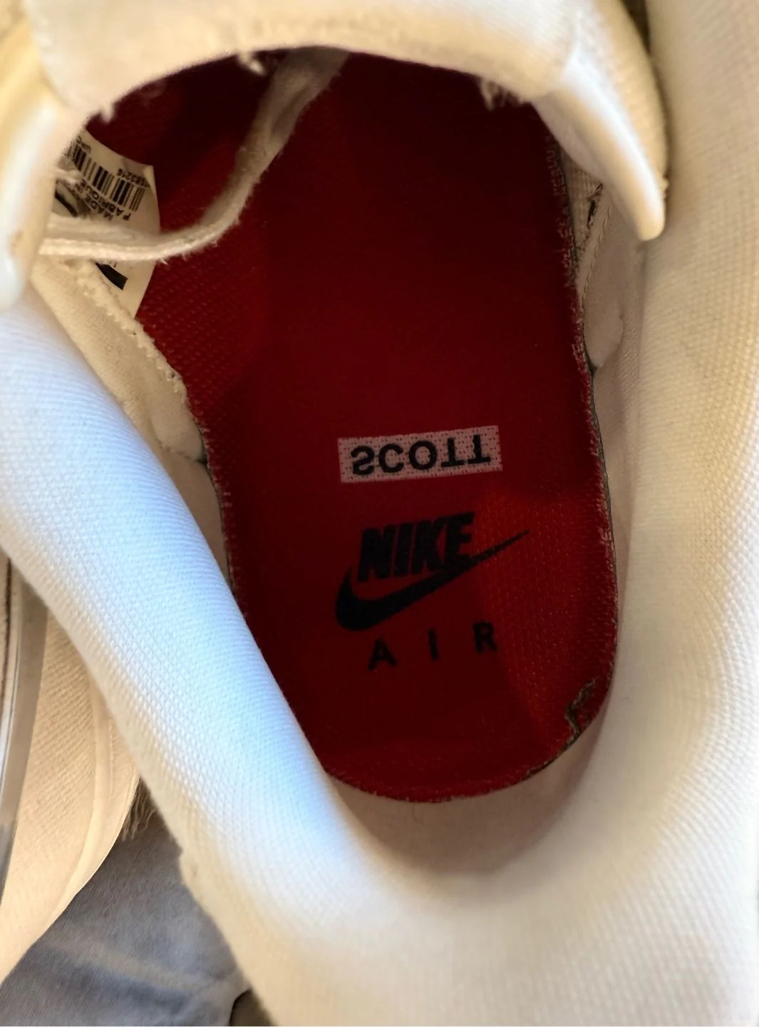 Nike Air Force 1 Low Travis Scott Sail - Usato 8.5/10 - Image 10